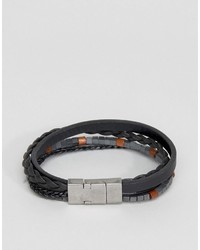 schwarzes Perlen Armband von Seven London