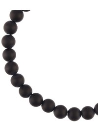 schwarzes Perlen Armband