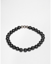 schwarzes Perlen Armband von Simon Carter