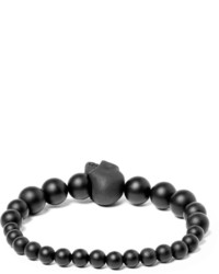 schwarzes Perlen Armband von Alexander McQueen