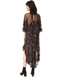 schwarzes Perlen Maxikleid von Free People