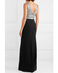 schwarzes verziertes Ballkleid von Jenny Packham