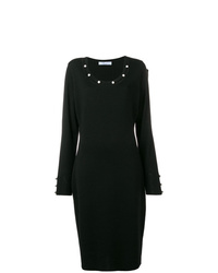 schwarzes verziertes figurbetontes Kleid von Blugirl