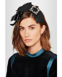 schwarzes verziertes Haarband von Dolce & Gabbana