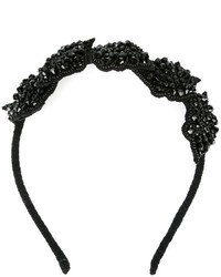schwarzes verziertes Haarband von No.21