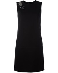 schwarzes verziertes Kleid von Ermanno Scervino