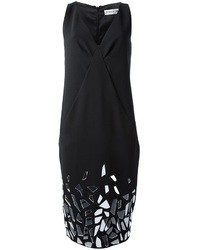schwarzes verziertes Kleid von Frankie Morello