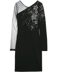 schwarzes verziertes Kleid von Just Cavalli