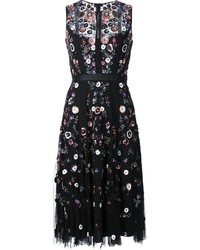 schwarzes verziertes Kleid von Needle & Thread