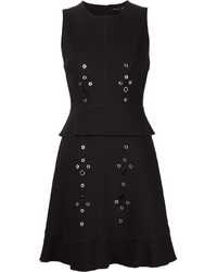schwarzes verziertes Kleid von Proenza Schouler
