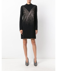 schwarzes verziertes Kleid von Stella McCartney