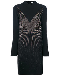 schwarzes verziertes Kleid von Stella McCartney