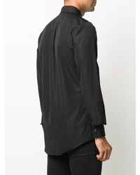 schwarzes verziertes Langarmhemd von DSQUARED2