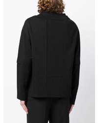 schwarzes verziertes Langarmshirt von Simone Rocha