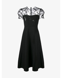 schwarzes verziertes Paillettenkleid von Valentino