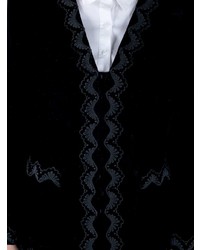schwarzes verziertes Sakko von Givenchy Vintage