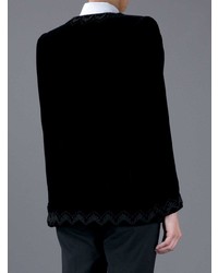 schwarzes verziertes Sakko von Givenchy Vintage