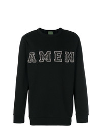 schwarzes verziertes Sweatshirt von Amen