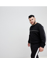 schwarzes verziertes Sweatshirt von ASOS DESIGN