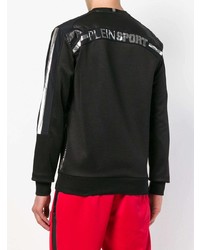 schwarzes verziertes Sweatshirt von Plein Sport