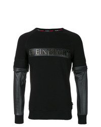 schwarzes verziertes Sweatshirt von Plein Sport
