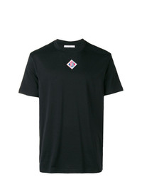 schwarzes verziertes T-Shirt mit einem Rundhalsausschnitt von Givenchy