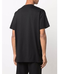 schwarzes verziertes T-Shirt mit einem Rundhalsausschnitt von Givenchy