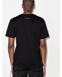 schwarzes verziertes T-Shirt mit einem Rundhalsausschnitt von Mastermind Japan