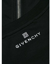 schwarzes verziertes T-Shirt mit einem Rundhalsausschnitt von Givenchy