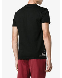 schwarzes verziertes T-shirt von Valentino