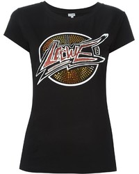 schwarzes verziertes T-shirt von Loewe