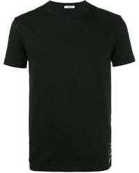 schwarzes verziertes T-shirt von Valentino