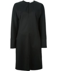 schwarzes Wollgerade geschnittenes kleid von Givenchy