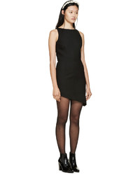 schwarzes Wollkleid von Saint Laurent