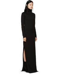 schwarzes Wollkleid von Ann Demeulemeester