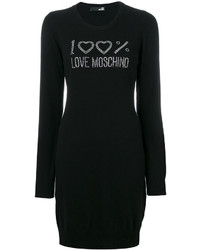 schwarzes Wollkleid von Love Moschino
