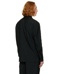 schwarzes Wolllangarmhemd von Bottega Veneta