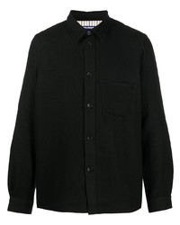 schwarzes Wolllangarmhemd von Junya Watanabe MAN