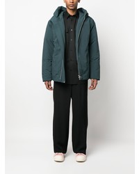 schwarzes Wolllangarmhemd von Jil Sander