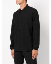 schwarzes Wolllangarmhemd von Givenchy