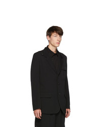 schwarzes Wollsakko von Yohji Yamamoto