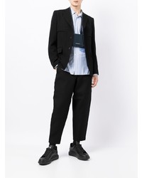 schwarzes Wollsakko von Comme des Garcons Homme Deux