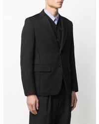 schwarzes Wollsakko von Comme des Garcons Homme Deux