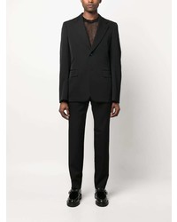 schwarzes Wollsakko von Comme Des Garcons Homme Plus