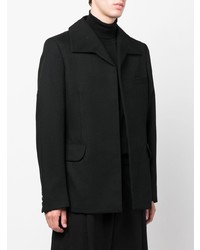 schwarzes Wollsakko von Comme Des Garcons Homme Plus