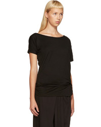 schwarzes Wollt-shirt von Ann Demeulemeester