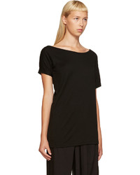 schwarzes Wollt-shirt von Ann Demeulemeester