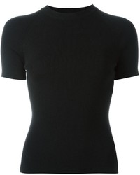schwarzes Wollt-shirt von Rosetta Getty