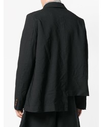 schwarzes Zweireiher-Sakko von Comme Des Garcons Homme Plus