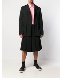 schwarzes Zweireiher-Sakko von Comme Des Garcons Homme Plus